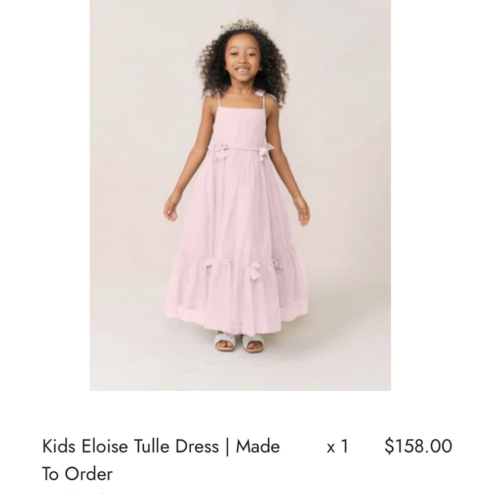 Revelry Petal Pink Flower Girl Eloise Tulle Dress